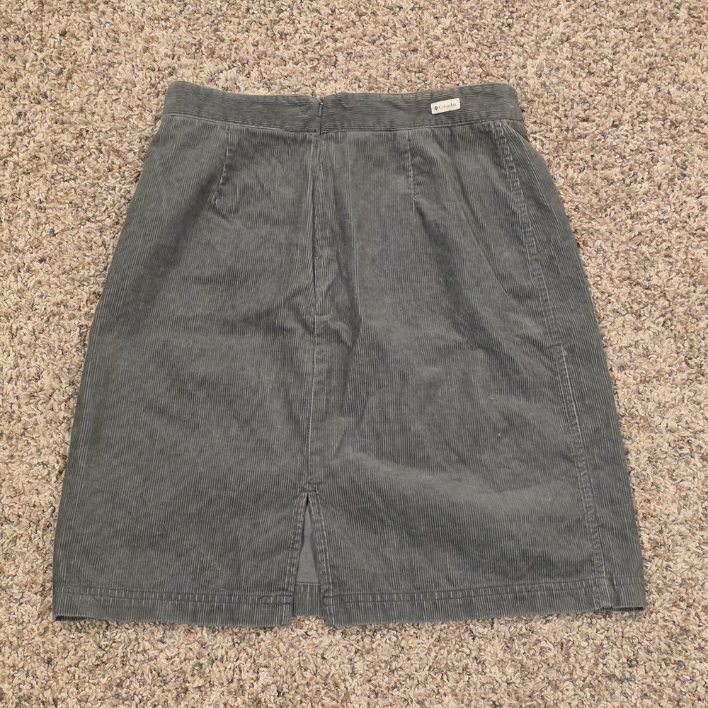 Columbia Sportswear Company Mini Skirt Womens Green 6 Corduroy Classic